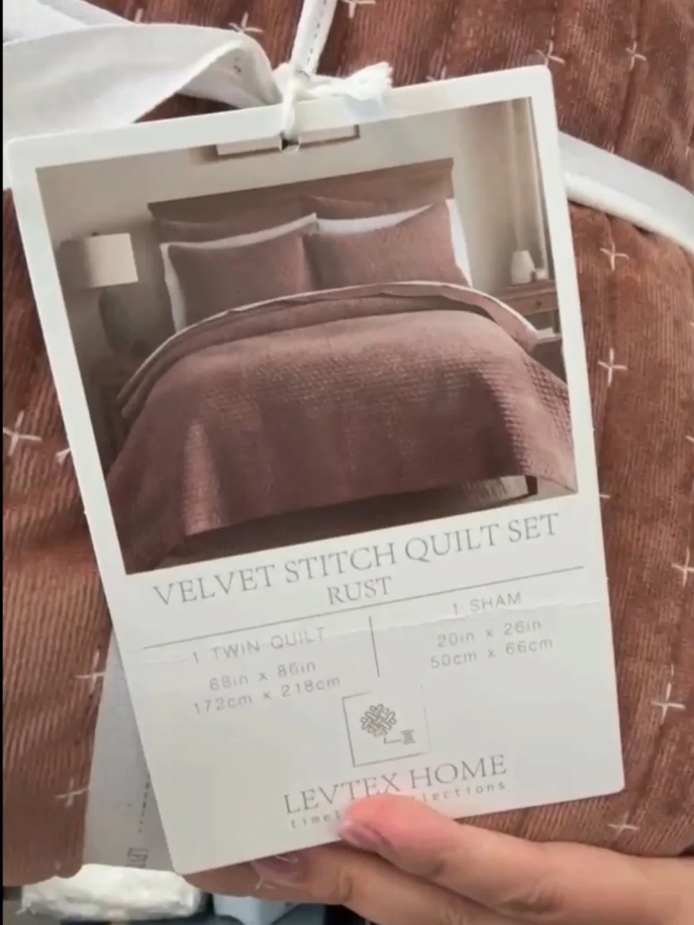 Levtex Quilted Comforter in Dusty Rose